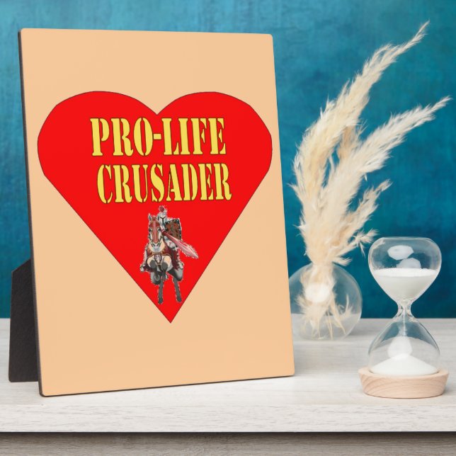 PLACA EXPOSITORA CRUSADOR PRO LIFE (Lado)