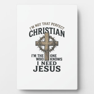 Placa Expositora Cruz Cristiana Corona de Espinas Camiseta de Fe Vi
