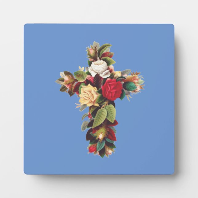 Placa Expositora Cruz de Rosas (Frente)