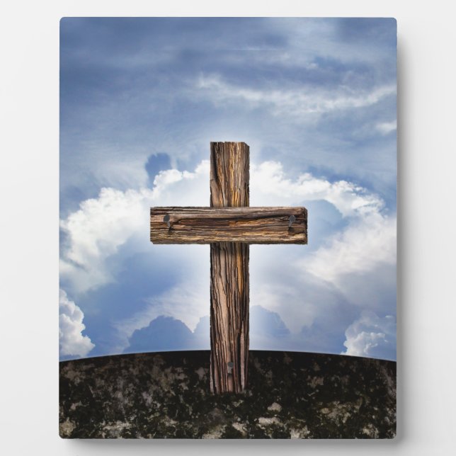 Placa Expositora Cruza irregular con cielo (Frente)