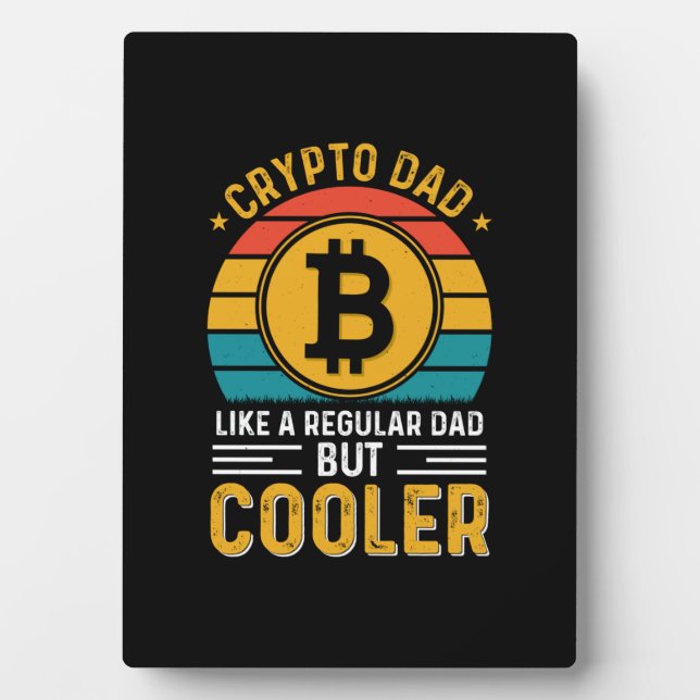 Placa Expositora Crypto Dad Retro Sunset (Frente)