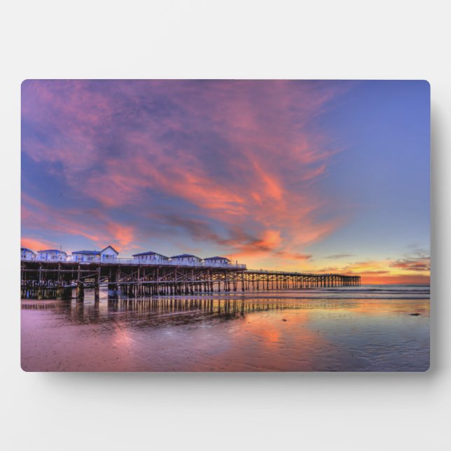 Placa Expositora Crystal Pier Sunset (Frente)
