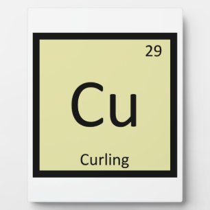 Placa Expositora Cu - Tabla periódica de química deportiva de curli