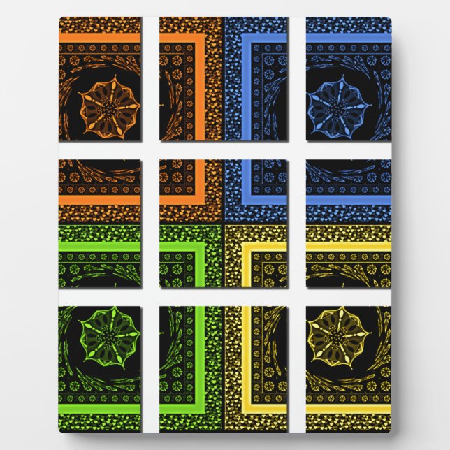 Placa Expositora Cuadrado en una caja (Frente)