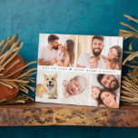 Placa Expositora Cuadrícula fotográfica de mejor Personalizado card<br><div class="desc">Celebra un primer Día especial del Padre con nuestro "Collage de fotos Easel Plaque, el mejor padre de familia, siempre corazón". Esta encantadora foto de Plaque muestra un collage de tus fotos favoritas, haciéndolo un recuerdo único y sincero. Perfecto para mostrar recuerdos preciados, este regalo personalizado será un recordatorio constante...</div>