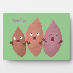 Placa Expositora Cuadros cantando batatas personalizado verduras