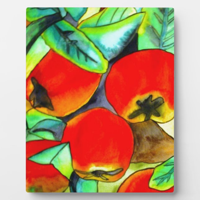 Placa Expositora Cuadros de arte original de la acuarela de las man (Frente)