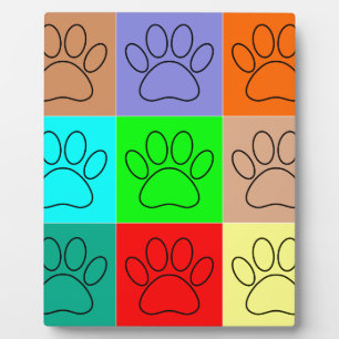 Placa Expositora Cuadros De Cachorro En Cuadrados