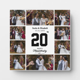 Placa Expositora Cualquier feliz aniversario 10 fotomontaje