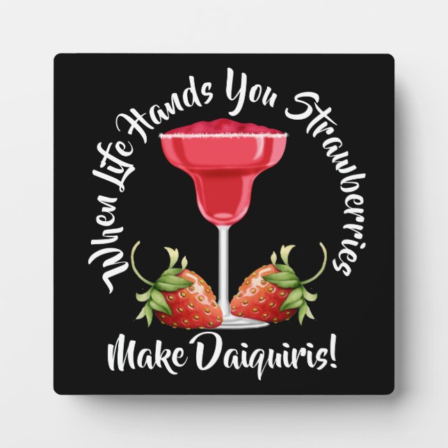 Placa Expositora Cuando La Vida Te Manda Fresas... (Frente)