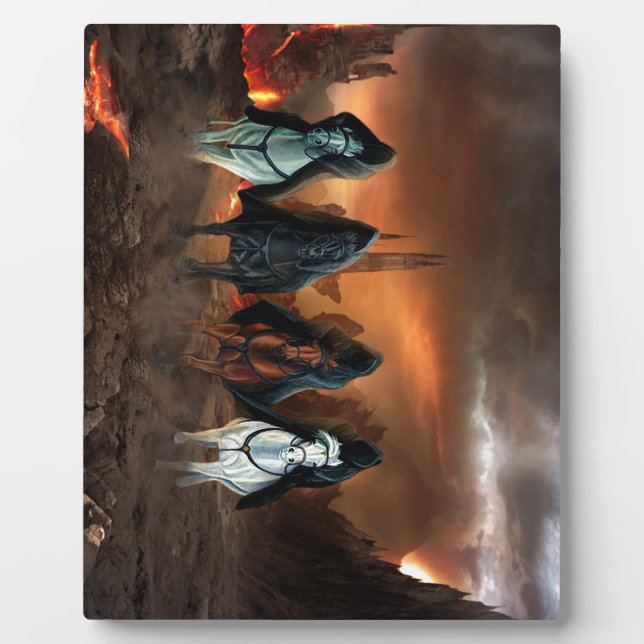 Placa Expositora Cuatro Jinetes Del Apocalipsis (Frente)