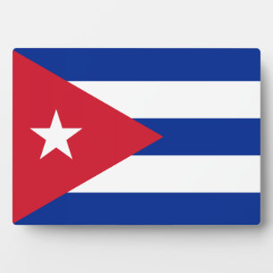 Placa Expositora Cuba - Bandera cubana