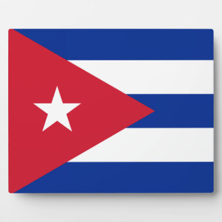 Placa Expositora Cuban Flag