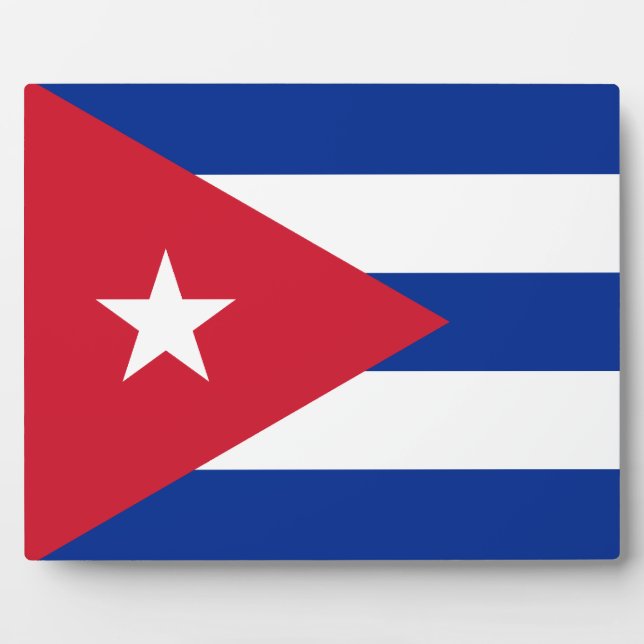 Placa Expositora Cuban Flag (Frente)