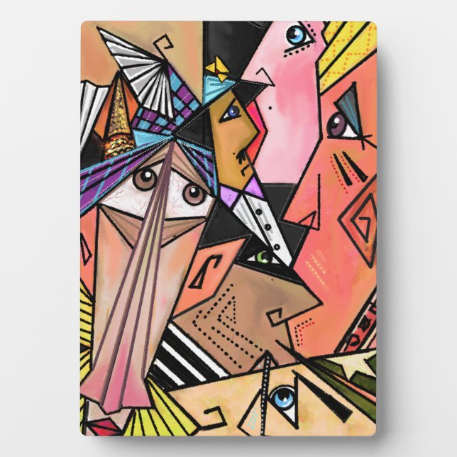 Placa Expositora Cubism Portraq Plaque (Frente)