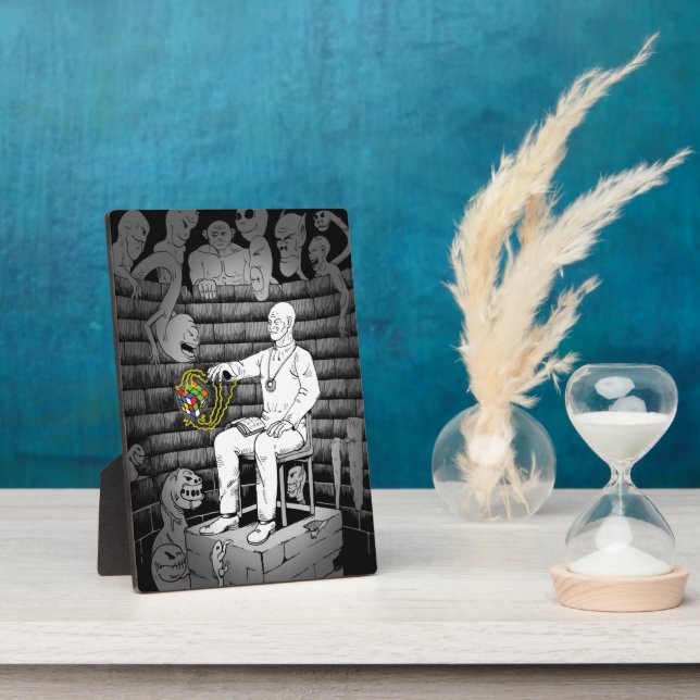 Placa Expositora Cubo mágico con monstruos (Lado)