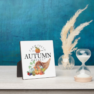 Placa Expositora Cuerno de la abundancia de la cosecha de otoño