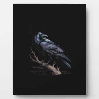 Placa Expositora Cuervo, F-Caw-F Pájaro Divertido Cita Divertida