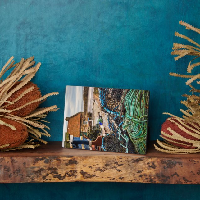 Placa Expositora Cuestas Y Ollas De Bogavante | Pittenweem, Escocia (Lado)