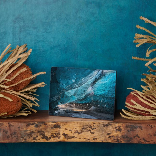 Placa Expositora Cueva glacial | Parque nacional Vatnajoekull, Isla (Lado)