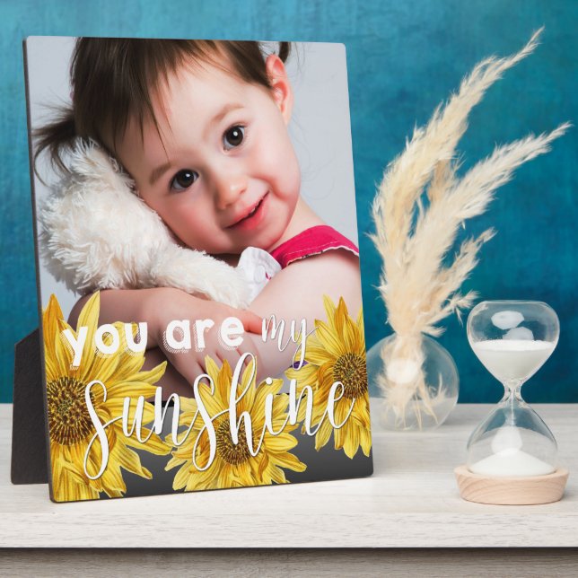 Placa Expositora Cuidada Eres Mi Foto Sunshine Yellow Sunflower (Lado)