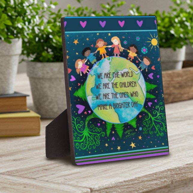 Placa Expositora Cuidados Niños Simples Cita Mundial Diversión Colo (Subido por el creador)