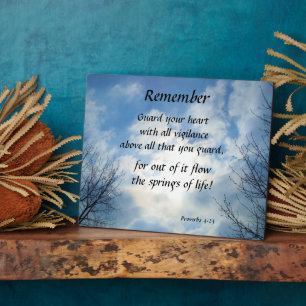 PLACA EXPOSITORA CUIDAR TU CORAZÓN