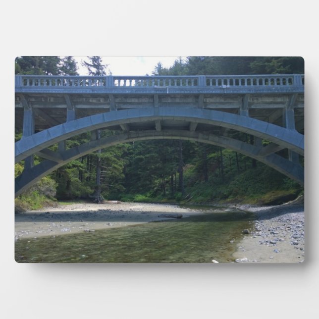 Placa Expositora Cummins Creek en el Parque Estatal Neptune, OR (Frente)