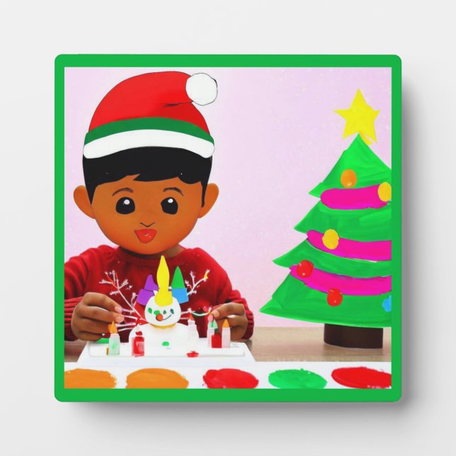 Placa Expositora Cumpleaños 4 de los navidades (Frente)