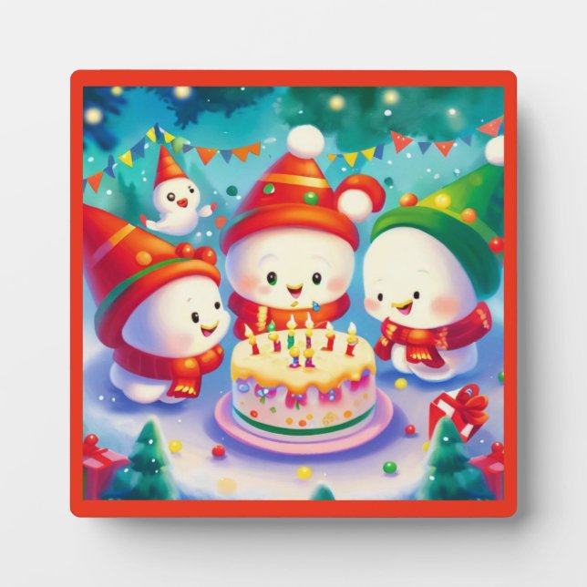 Placa Expositora Cumpleaños 6 de los navidades (Frente)