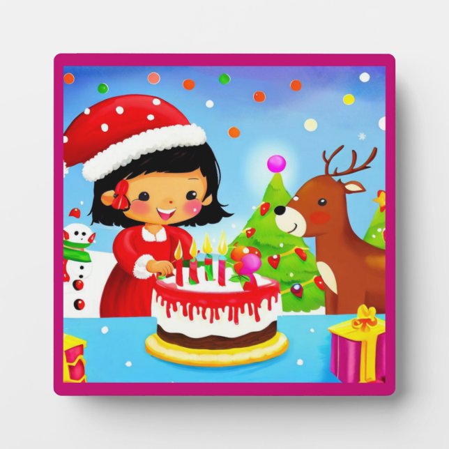 Placa Expositora Cumpleaños 7 de los navidades (Frente)