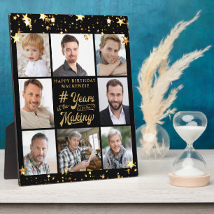 Placa Expositora Cumpleaños 8 AÑOS DE Collage de fotos EN LAS ESTAC