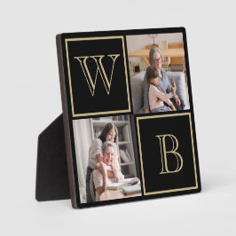 Placa Expositora Cumpleaños de la abuela oro negro personalizada