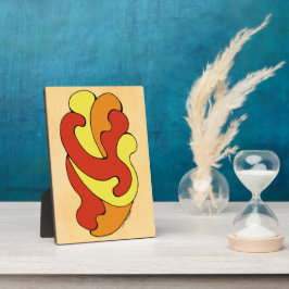 Placa Expositora Curvas de abrazo (amarillo, rojo, Naranja)