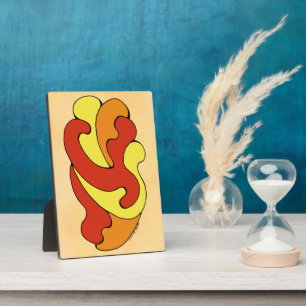 Placa Expositora Curvas de abrazo (amarillo, rojo, Naranja)