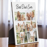 Placa Expositora Custom 6 Photo Collage Best Dad Ever<br><div class="desc">Celebrate your favorite guy with this heartfelt Best Dad Ever 6-photo collage plaque. Personalize it with your favorite family moments to create a keepsake he’ll treasure forever. Whether it’s for Father’s Day, his birthday, or just because, this custom plaque is a meaningful way to say “thank you” with love. The...</div>