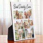 Placa Expositora Custom 6 Photo Collage Best Daddy Ever<br><div class="desc">Create a meaningful tribute with this custom 6 photo collage plaque featuring the words Best Daddy Ever. Personalize it with six special photos to celebrate his role in your life. Printed on high-quality wood with a smooth finish, this modern plaque makes a thoughtful gift for Father Day, birthdays, or any...</div>