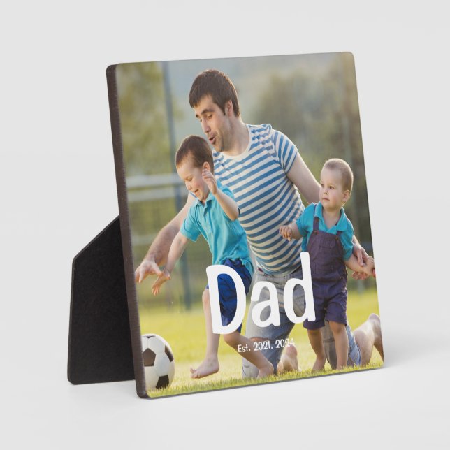 Placa Expositora Custom Dad Established Photo (Anverso)