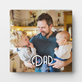 Placa Expositora Custom Dad Established Photo Grunge Text