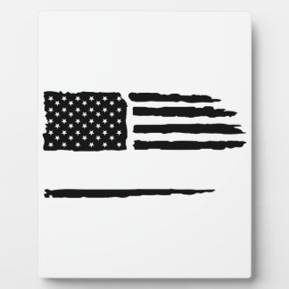 Placa Expositora Custom Distressed Flag