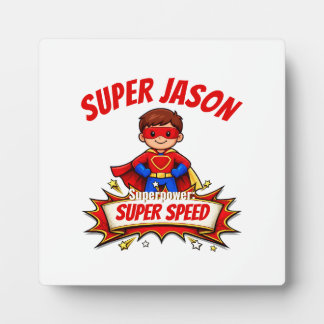 Placa Expositora Custom Kids Superhero Name & Superpower