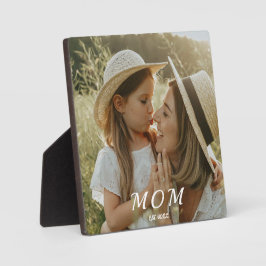 Placa Expositora Custom Mom Est. Mothers Day Modern Script Photo
