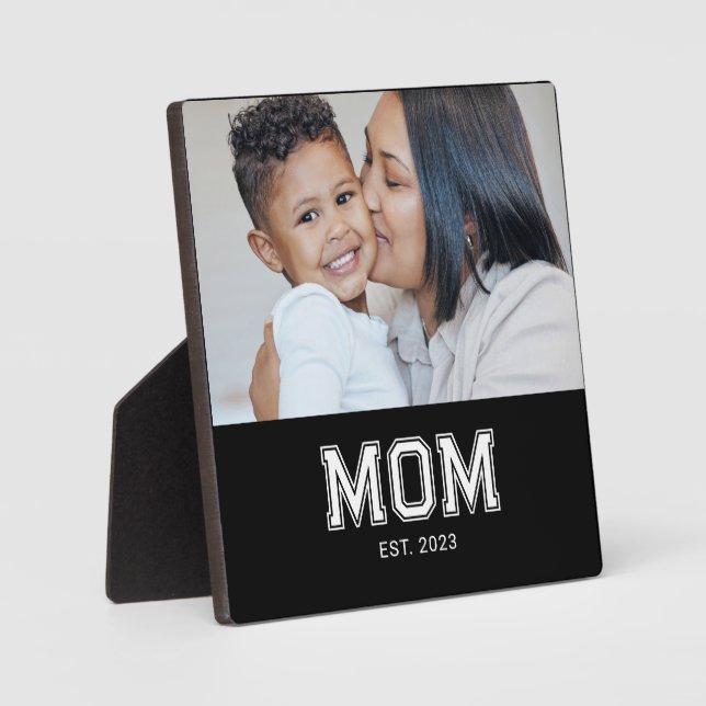 Placa Expositora Custom Mom Established Modern Bold Photo Plaque (Anverso)