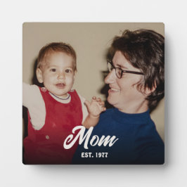 Placa Expositora Custom Mom Established Modern Script