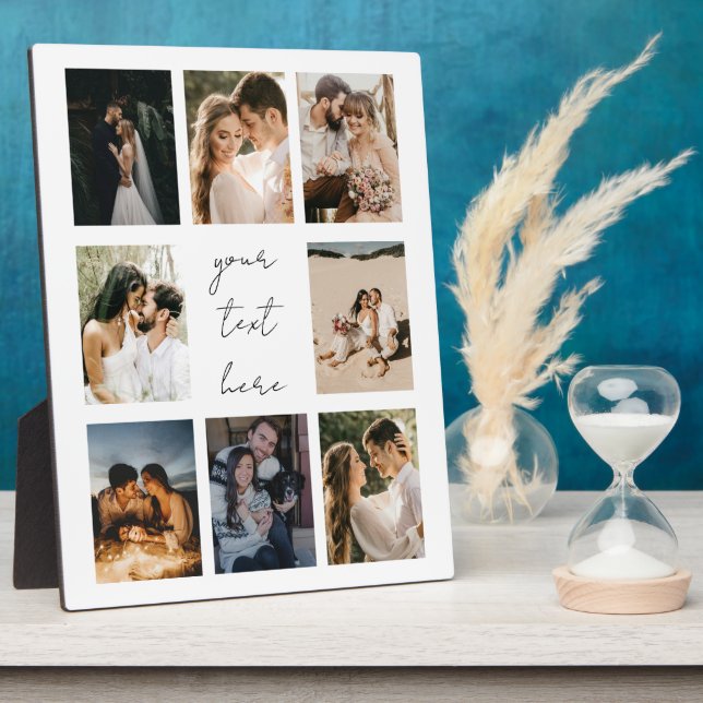 Placa Expositora Custom Photo Collage Personalized Picture Family (Lado)