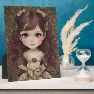 Placa Expositora Cute Adorable Estilo Vintage Chibi Kawaii Chica Ar