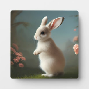 Placa Expositora Cute Baby Bunny Portrait