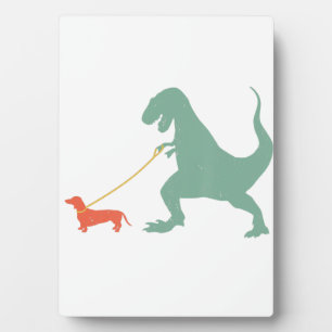 Placa Expositora Cute Dachshund Dinosaur Funny Wiener Dog