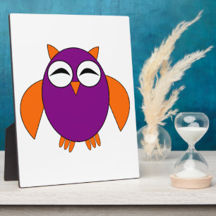 Placa Expositora Cute Halloween Owl Plaque