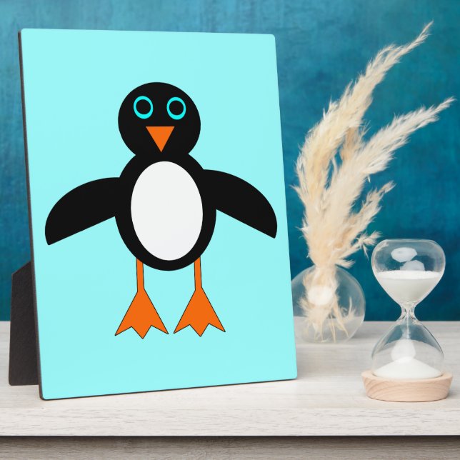 Placa Expositora Cute Penguin Plaque (Lado)